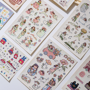 Adesivi Personalizzati con Logo Privato, Fogli A4 A5 A6 con Etichette in Vinile Impermeabili, Adesivi Cartoon con Taglio Kiss-Cut - Product Image 6