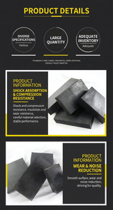 Customized Black <b>Rubber</b> Shock <b>Block</b>-Anti-Shock/Anti-Collision Mechanical Buffer for Noise Reduction High Pressure Ozone Cutting - Product Image 2