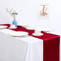 Pack chemin de Table en Satin 12x108 pouces bébé bleu Long nappe chemin de Table en Satin pour mariage Banquet remise de diplôme anniversaire