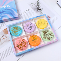 Détente maison Spa douche Fizzers fond vapeur cadeau aromathérapie comprimés naturels faits à la main 6 pièces douche bombes cadeau