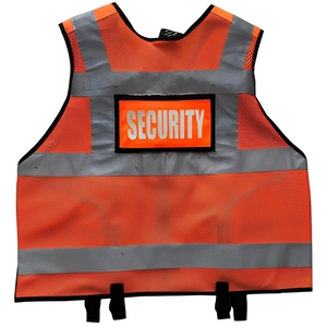 Chaqueta de Seguridad Reflectante Dorada para Guardias de Seguridad, con Cierre Frontal, Bolsillos Multifuncionales, Alta Visibilidad, 100% Poliéster - Product Image 2
