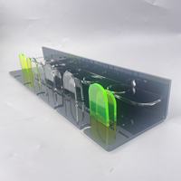 Étagère murale pliable en acrylique poli, durable, de style moderne et minimaliste, personnalisée par Jihong, pour les salles de bain et les hôtels
