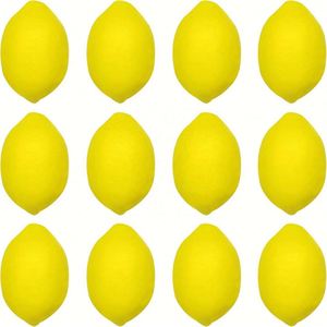 Ballon anti-stress en mousse PU personnalisé avec logo, forme citron, jouet doux, cadeaux promotionnels, personnalisation couleur et taille, unisexe - Product Image 2