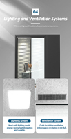 Module de bureau préfabriqué moderne pour jardin, insonorisé, en verre, haute technologie, pour usage en bureau, entrepôt ou salle de conférence modulaire silencieuse