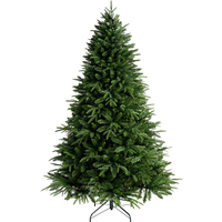 Hochwertiges PE Mini Künstlicher Weihnachtsbaum Set 1,2/1,8 Meter LED-Beleuchtung Wetterfest für Außenbereich Elegantes Design