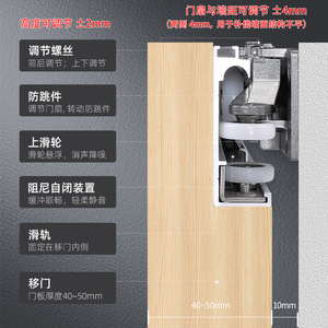 Betoci Ghost Door Hardware YG305 Upgraded Version Aluminum Alloy Plastic Cold Rolled Steel Indoor Kitchen Hardware - Product Image 4