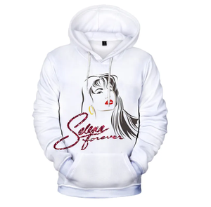 Selena Quintanilla Oversize Pullover 3D Impreso Sudaderas con capucha para hombres 2023 Moda Popular Cantante Casual 3D Impreso Sudaderas con capucha de hombres - Product Image 2