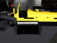 Scie à ruban automatique CNC 227 mm pour découpe de métaux avec régulation de vitesse, moteur à engrenages, pompe et capacité de coupe PLC