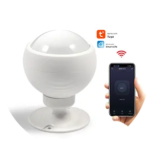 Tuya intelligent indoor use ceiling wireless PIR Motion detector WIFI Infrared sensor for smart life Apps intruder alarm system