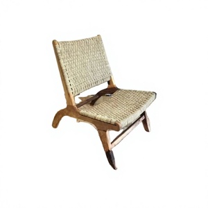 Fauteuil de salon empilable moderne en bois massif durable - Product Image 1
