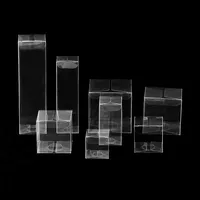 Boîte en plastique pliable transparente en PVC pour l'emballage du café, du thé, des cosmétiques, présentoir de produits, boîtes en plastique