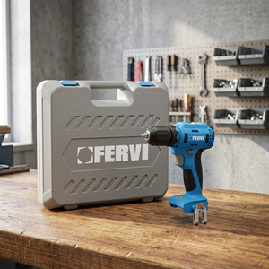 Taladro Eléctrico Inalámbrico FERVI 20V con Batería de Litio, Aplicación Industrial, Certificación GS, Compatible con OEM, Perforación en Madera de hasta 40mm, 35/55 - Product Image 2