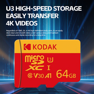 การ์ดหน่วยความจำ Kodak Micro RC TF 64GB U3 V30 A1 การ์ดหน่วยความจำความเร็วสูงสำหรับกล้องติดรถยนต์ - Product Image 2
