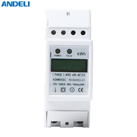 ADM65SC pengukur energi fase tunggal 10-60A 220V ANDELI KWH