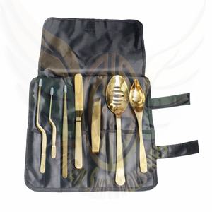 คีมคีบสแตนเลสสำหรับเชฟที่มีมุมแบบใหม่อุปกรณ์สำหรับทำอาหารจากอุตสาหกรรมที่รวดเร็วสีเขียว - Product Image 3