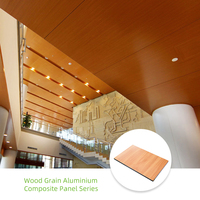 Revestimiento de Aluminio ACP ACM con Aspecto de Madera, Paneles Compuestos de 4 mm, Modernos, Ecológicos, Impermeables, Decorativos para Interiores y Exteriores del Hogar