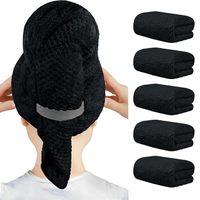 Serviette turban en microfibre à séchage rapide avec logo personnalisé, absorption super forte, 25x65cm, pour femmes