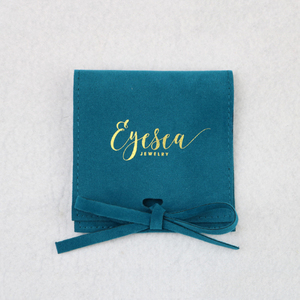 Bolsa de Joyería Personalizada de Terciopelo Sintético, Bolsa de Embalaje de Joyería de Terciopelo con Logotipo Personalizado y Exhibición - Product Image 1