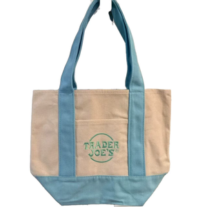 <span class=keywords><strong>Sac</strong></span> fourre-tout mini en toile de coton brodé de haute qualité, personnalisable, pour femmes, style Trader Joe's, vente en gros à prix abordable - Product Image 6