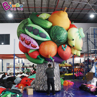 Modèle de plante gonflable personnalisé, fraise, légume, arbre fruitier gonflable géant pour la publicité, la décoration d'événements en plein air et de fêtes