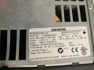 Nuevo y Original 440 <span class=keywords><strong>6SE6440</strong></span> <span class=keywords><strong>2AD31</strong></span> <span class=keywords><strong>5DA1</strong></span> 15 Kw para PLC - Product Image 3