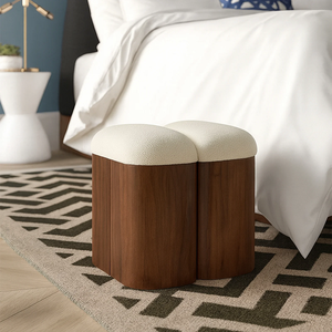 Pouf ottoman moelleux en gros, siège de sol moderne, meuble de maison en tissu, repose-pieds pour salon, chambre, entrée, hôtel, intérieur - Product Image 1