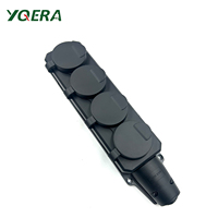 Prise de courant industrielle Schuko 4 voies IP54 type UE, rallonge TPE 250V 16A, anti-chute, étanche à la poussière, étanche à l'eau, CE/ROHS Huanya pour extérieur