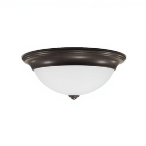 Plafonnier LED en verre moderne et minimaliste, à montage en surface, 120V, pour l'Amérique du Nord, 2700K-5000K, dimmable, à faisceau central fixe - Product Image 1