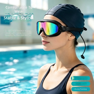 Gafas de Natación JW-YY75 para Adultos, Montura Grande, HD, Impermeables, Antivaho, Lentes de Silicona y PC, para <span class=keywords><strong>Hombre</strong></span>, Marca 369, Venta Directa de Fábrica - Product Image 4