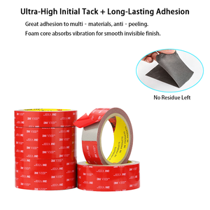 Ruban de fixation haute résistance 3M VHB <span class=keywords><strong>5608</strong></span>, noir 0,6 mm |   Distributeur agréé pour l'automobile et la construction - Product Image 2