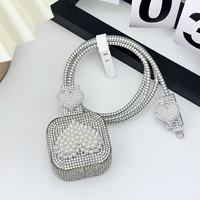 Housse de câble de chargeur en cristal diamant unique Royaume-Uni 20w pour iPhone