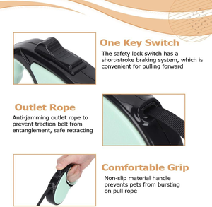 Großhandel Custom Logo Luxus Hunde halsbänder & einziehbare Leinen-Premium Seil halsbänder Auto Lock Lead Straps, OEM/ODM - Product Image 3