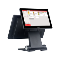 Terminal Punto de Venta Directo de Fábrica, Pantalla Táctil Capacitiva Dual de 15.6 Pulgadas, Caja Registradora con Pantalla para el Cliente, Sistema POS Todo en Uno