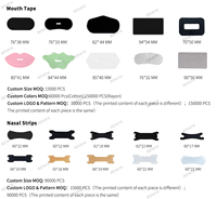 Bandes nasales anti-ronflement hypoallergéniques sans latex avec velcro pour le sommeil et le sport, favorisant la respiration nasale