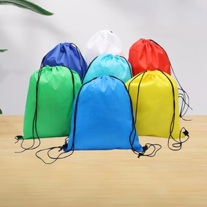 Reusable <strong>Mesh</strong> Drawstring <strong>Bag</strong> for <strong>Fruits</strong> Vegetables or Laundry Made of Breathable <strong>Fabric</strong> With Secure Closure Cord - Product Image 1