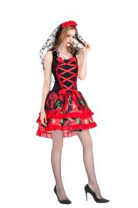 Disfraz de Novia Fantasma para Adultos, Disfraz de Bruja del Día de Muertos Mexicano, Vestido de Cosplay para Fiesta Española, Atuendo de Juego de Rol para Mujeres - Product Image 6