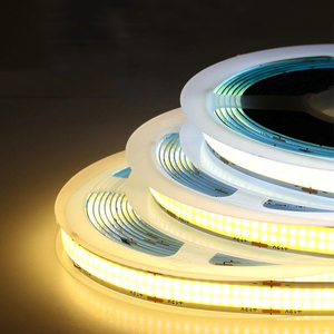 Strip <span class=keywords><strong>Led</strong></span> CRI 90 COB baris ganda 12mm daya tinggi 18 W/M 624Leds/m 12V 24V fleksibel garis ganda 2 baris lampu Strip <span class=keywords><strong>Led</strong></span> COB putih - Product Image 4