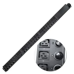 Heavy duty PDU 24 pcs C19 outlets each port equipped with 20A fuse high power 3 phrase power distribution unit