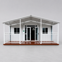 Maison conteneur en panneaux sandwich d'acier extensibles, étanche et résistante aux ouragans, pour bureau, appartement, villa