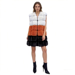 Zeyu New Autumn/Winter Eco-Friendly Breathable Faux Fur Vest Casual Women's <strong>Longline</strong> Korean-Style <strong>Waistcoat</strong>/Outerwear Single - Product Image 2