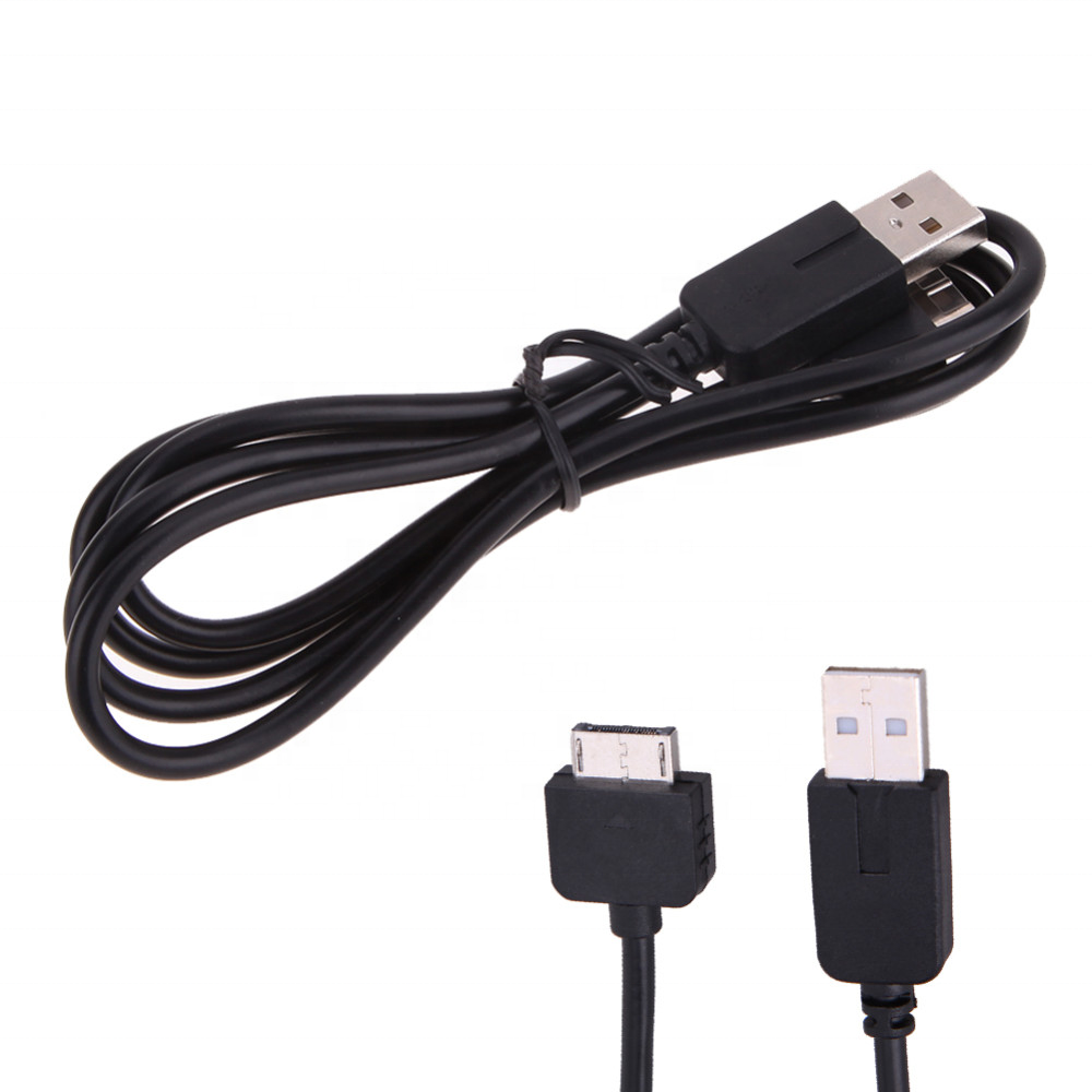 TRIXES USB-Ladekabel Für PS Vita – 1 M, Schwarz, Zum Laden & Synchronisieren, Inkl. 12 Monate Garantie