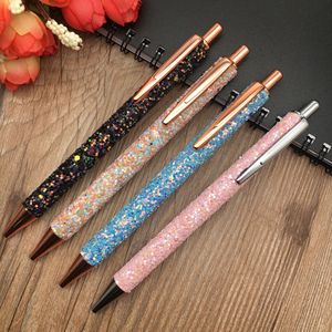 Portable Liquid Quicksand <b>Glitter</b> Metal Ballpoint <b>Pen</b> Smooth Writing Silk Screen Marking For Girls Holiday Wedding Souvenir - Product Image 5