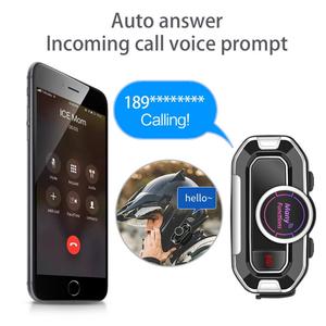 V9 BT 5.0รถจักรยานยนต์อินเตอร์คอมอินเตอร์โฟนกันน้ำวิทยุ FM รถมอเตอร์ไซด์หมวกกันน็อคชุดหูฟังแฮนด์ฟรีหูฟังที่มีไมโครโฟน - Product Image 4