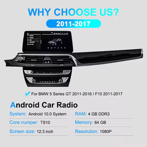 Navihua 12.3 ''Android Car Radio <span class=keywords><strong>GPS</strong></span> Navigation avec AC Panel Multimedia Carplay Auto Stereo pour BMW Série 5 F10 2011-2017 - Product Image 6