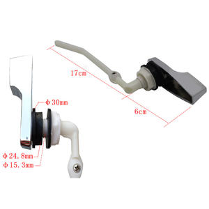 Poignée de chasse d'eau de toilette à levier avant, ancienne génération, accessoire pour réservoir d'eau avant - Product Image 1