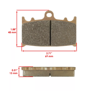 Pastillas de freno traseras sinterizadas HF BENMA para motocicleta Honda <span class=keywords><strong>C90</strong></span> 2005-2009 - Product Image 4