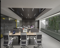 Poste de travail modulaire en bois extensible pour plusieurs personnes, idéal pour les projets collaboratifs de bureau