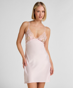 Robe de nuit en satin pour <span class=keywords><strong>femme</strong></span>, personnalisée avec étiquette privée, bordure en dentelle, <span class=keywords><strong>nuisette</strong></span> sexy en soie, <span class=keywords><strong>taille</strong></span> standard OEM - Product Image 3