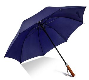 Parapluie en bois avec logo personnalisé, manche droit, robuste et résistant au vent – Offre du dimanche - Product Image 4