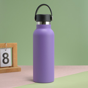 Custom Logo Sports Travel Stainless Steel 500ml Vacuum Insulated Tumbler Wide Mouth Metal With Handle Lid - Product Image 6